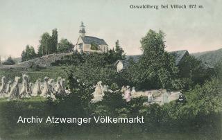 Oswaldiberg bei Villach - alte historische Fotos Ansichten Bilder Aufnahmen Ansichtskarten 