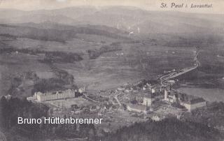 St. Paul im Lavanttal, Ortsansicht mit Stift - St. Paul im Lavanttal - alte historische Fotos Ansichten Bilder Aufnahmen Ansichtskarten 