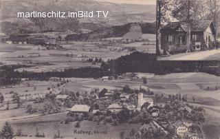 Radweg bei Feldkirchen, Ortsansicht - Kärnten - alte historische Fotos Ansichten Bilder Aufnahmen Ansichtskarten 