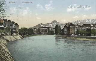 Draubrücke - Villach(Stadt) - alte historische Fotos Ansichten Bilder Aufnahmen Ansichtskarten 