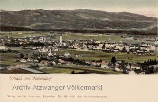 Villach mit Völkendorf  - Villach(Stadt) - alte historische Fotos Ansichten Bilder Aufnahmen Ansichtskarten 