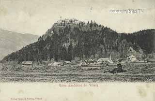 Gratschach und Burgruine Landskron - Villach(Stadt) - alte historische Fotos Ansichten Bilder Aufnahmen Ansichtskarten 