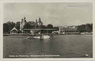 Velden mit Wasserflugzeug - alte historische Fotos Ansichten Bilder Aufnahmen Ansichtskarten 