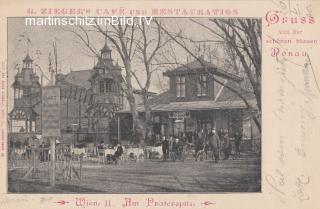 Wien am Praterspitz - Wien  2.,Leopoldstadt - alte historische Fotos Ansichten Bilder Aufnahmen Ansichtskarten 