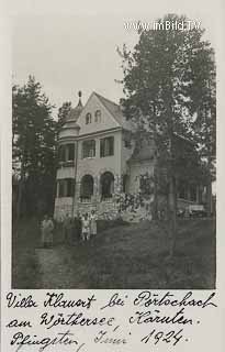 Villa Klauwert - Pörtschach am Wörther See - alte historische Fotos Ansichten Bilder Aufnahmen Ansichtskarten 