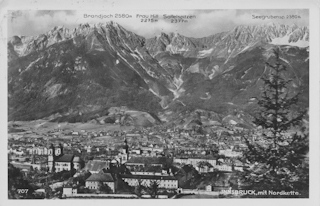 Innsbruck, mit Nordkette - alte historische Fotos Ansichten Bilder Aufnahmen Ansichtskarten 