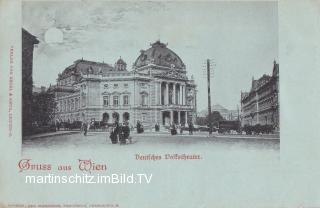 Wien, Deutsches Volkstheater - alte historische Fotos Ansichten Bilder Aufnahmen Ansichtskarten 