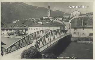 Lieserbrücke Spittal - Spittal an der Drau - alte historische Fotos Ansichten Bilder Aufnahmen Ansichtskarten 