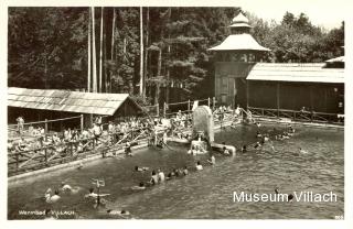 Im Freibad - Villach - alte historische Fotos Ansichten Bilder Aufnahmen Ansichtskarten 