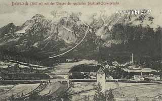 Gailitz - mit geplanter Seilbahntrasse - Kärnten - alte historische Fotos Ansichten Bilder Aufnahmen Ansichtskarten 