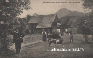 Bauernhof in Oberaichwald - Villach Land - alte historische Fotos Ansichten Bilder Aufnahmen Ansichtskarten 