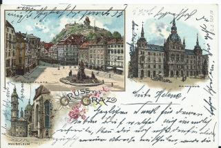 Gruss aus Graz - Europa - alte historische Fotos Ansichten Bilder Aufnahmen Ansichtskarten 