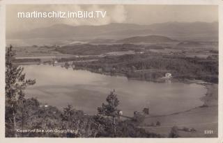 Klopeinersee vom Georgibergl  - Völkermarkt - alte historische Fotos Ansichten Bilder Aufnahmen Ansichtskarten 