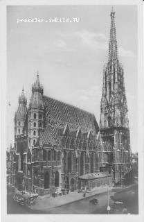 Stephansdom  - alte historische Fotos Ansichten Bilder Aufnahmen Ansichtskarten 