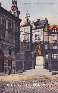 Klagenfurt, Kaiser Franz Josef Platz - Europa - alte historische Fotos Ansichten Bilder Aufnahmen Ansichtskarten 