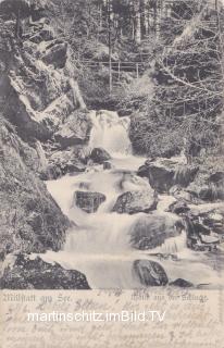 Millstatt, Wasserfall in der Schlucht - Europa - alte historische Fotos Ansichten Bilder Aufnahmen Ansichtskarten 