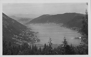 Blick auf den Ossiachersee vom Oswaldiberg - Europa - alte historische Fotos Ansichten Bilder Aufnahmen Ansichtskarten 