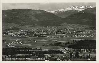 Tschinowitsch - Lufbild Richtung Villach - alte historische Fotos Ansichten Bilder Aufnahmen Ansichtskarten 