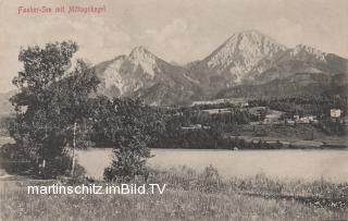 Panoramaansicht - Finkenstein am Faaker See - alte historische Fotos Ansichten Bilder Aufnahmen Ansichtskarten 