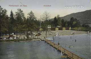 Strandbad - Pörtschach am Wörther See - alte historische Fotos Ansichten Bilder Aufnahmen Ansichtskarten 