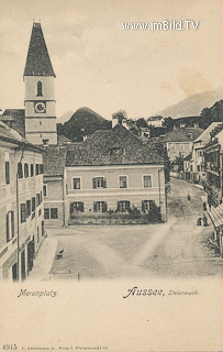 Aussee - Meranplatz - Bad Aussee - alte historische Fotos Ansichten Bilder Aufnahmen Ansichtskarten 