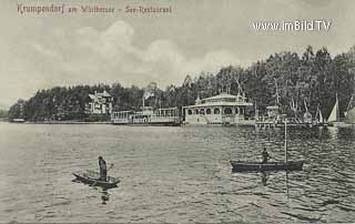 Krumpendorf - Seerestaurant - alte historische Fotos Ansichten Bilder Aufnahmen Ansichtskarten 