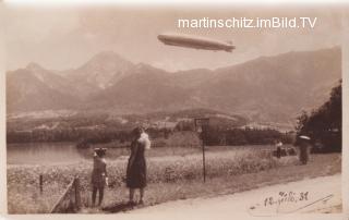 Graf Zeppelin überm Faakersee - Kärnten - alte historische Fotos Ansichten Bilder Aufnahmen Ansichtskarten 