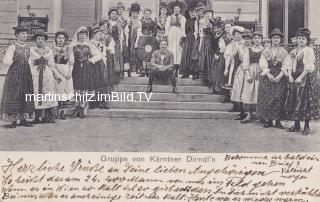 Gruppe von Kärntner Dirndl'n - alte historische Fotos Ansichten Bilder Aufnahmen Ansichtskarten 