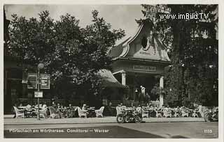 Konditorie Cafe Werzer in Pörtschach - Pörtschach am Wörther See - alte historische Fotos Ansichten Bilder Aufnahmen Ansichtskarten 