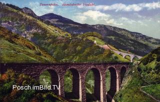 Tauernbahn Nordrampe, Hundsdorfer Viadukt - Europa - alte historische Fotos Ansichten Bilder Aufnahmen Ansichtskarten 