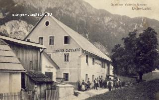 Unterloibl Gasthaus Valentin Maurer - Unterloibl - alte historische Fotos Ansichten Bilder Aufnahmen Ansichtskarten 