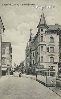 Klagenfurt - Bahnhofstrasse - alte historische Fotos Ansichten Bilder Aufnahmen Ansichtskarten 