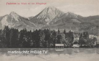 Insel Nordansicht - Faak am See - alte historische Fotos Ansichten Bilder Aufnahmen Ansichtskarten 