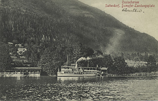 Dampfer Landskron bei Sattendorf - Europa - alte historische Fotos Ansichten Bilder Aufnahmen Ansichtskarten 