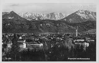 Klagenfurt mit Karawanken - Klagenfurt am Wörthersee - alte historische Fotos Ansichten Bilder Aufnahmen Ansichtskarten 