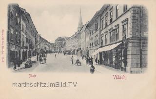 Villach Hauptplatz - alte historische Fotos Ansichten Bilder Aufnahmen Ansichtskarten 