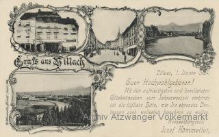 Villach, Haus von Josef Kömmetter - Kärnten - alte historische Fotos Ansichten Bilder Aufnahmen Ansichtskarten 