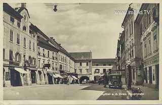 Hauptplatz Spittal an der Drau - Europa - alte historische Fotos Ansichten Bilder Aufnahmen Ansichtskarten 