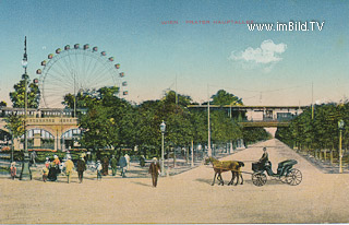 Wien Prater Hauptallee - Europa - alte historische Fotos Ansichten Bilder Aufnahmen Ansichtskarten 