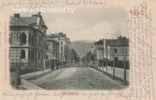 Villach, Schulstraße, heute 10. Oktoberstraße  - Villach-Innere Stadt - alte historische Fotos Ansichten Bilder Aufnahmen Ansichtskarten 