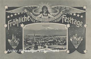 Klagenfurt Weihnachtskarte - Kärnten - alte historische Fotos Ansichten Bilder Aufnahmen Ansichtskarten 