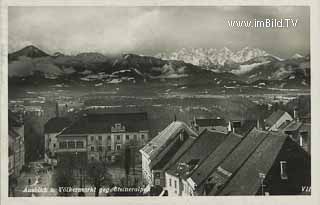 Völkermarkt gegen Steineralpen - Völkermarkt - alte historische Fotos Ansichten Bilder Aufnahmen Ansichtskarten 