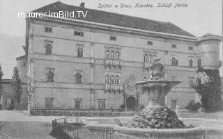 Schloss Porcia - alte historische Fotos Ansichten Bilder Aufnahmen Ansichtskarten 