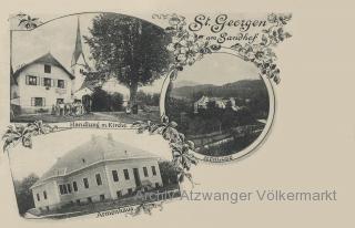 St. Georgen am Sandhof 3 Bild Karte  - Annabichl  (9. Bez) - alte historische Fotos Ansichten Bilder Aufnahmen Ansichtskarten 