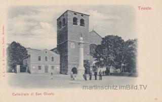 Triest, Cattedralede San Giusto - Europa - alte historische Fotos Ansichten Bilder Aufnahmen Ansichtskarten 