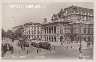 Wien, Opernring - Europa - alte historische Fotos Ansichten Bilder Aufnahmen Ansichtskarten 