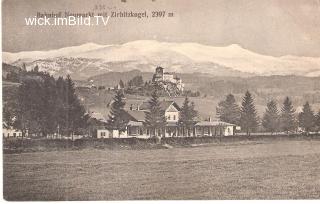 Bahnhof Neumarkt mit Zirbitzkogel - Neumarkt in Steiermark - alte historische Fotos Ansichten Bilder Aufnahmen Ansichtskarten 