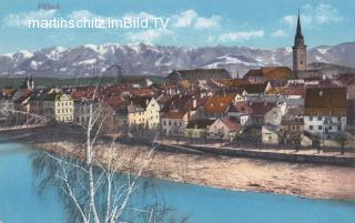 Blick auf Villach und die Drauberme - Europa - alte historische Fotos Ansichten Bilder Aufnahmen Ansichtskarten 