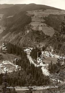 Mittewald, Obere Siedlung/Grenze Anras von SW - Europa - alte historische Fotos Ansichten Bilder Aufnahmen Ansichtskarten 