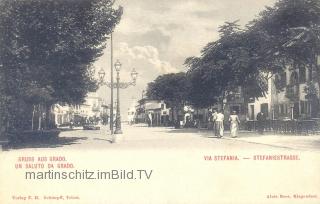 Grado, Stefaniestrasse - Friaul Julisch Venetien - alte historische Fotos Ansichten Bilder Aufnahmen Ansichtskarten 